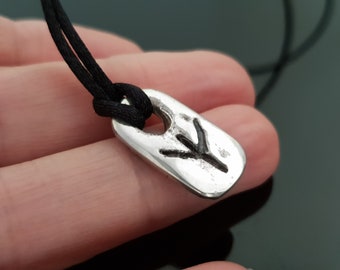 Powerful Protection Rune magic Amulet - Algiz Pendant necklace - Viking Jewelry, 925 silver, enchanted, protection spells