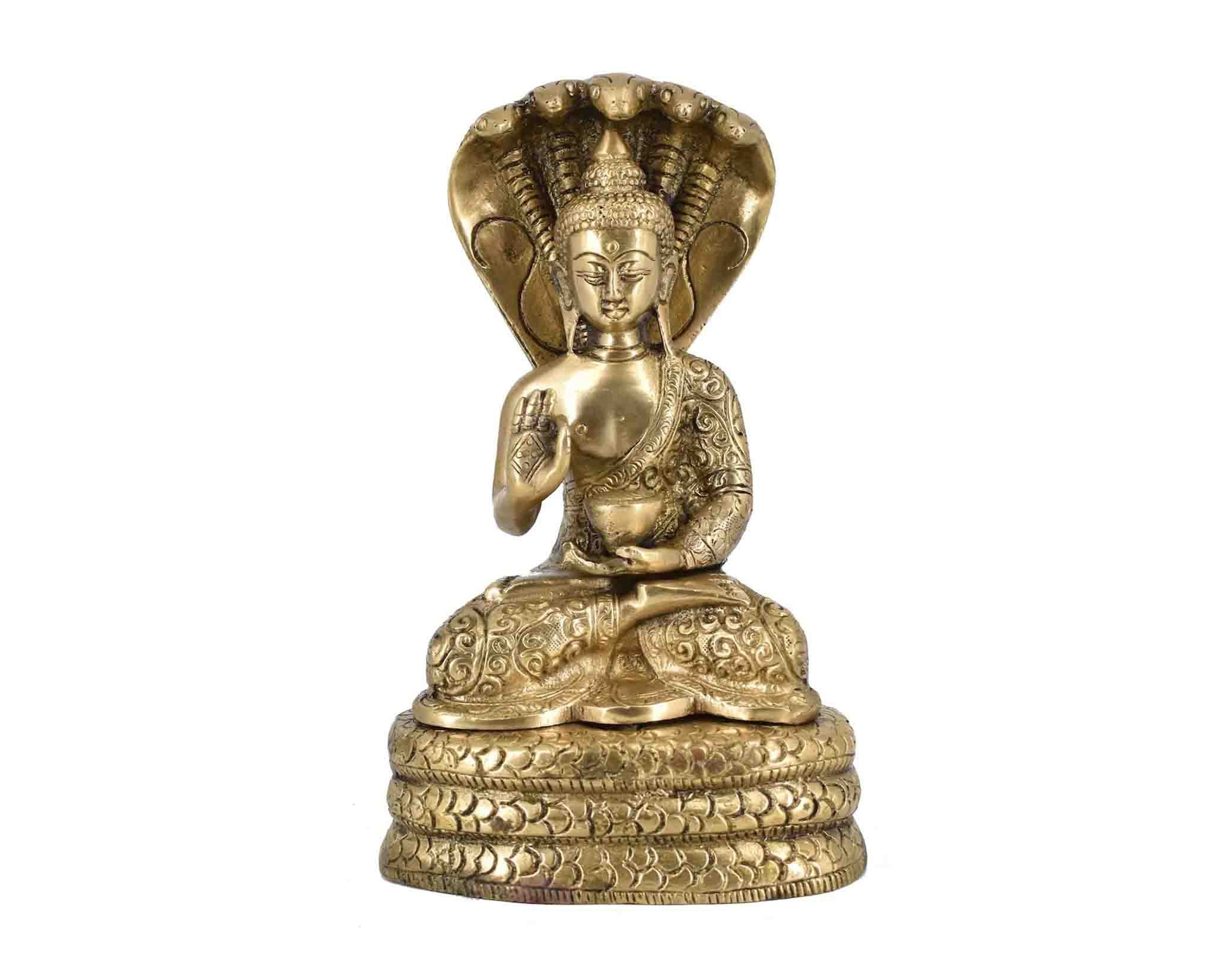 Whitewhale Brass Buddha in Blessing Posture Buddhism Idol Feng - Etsy