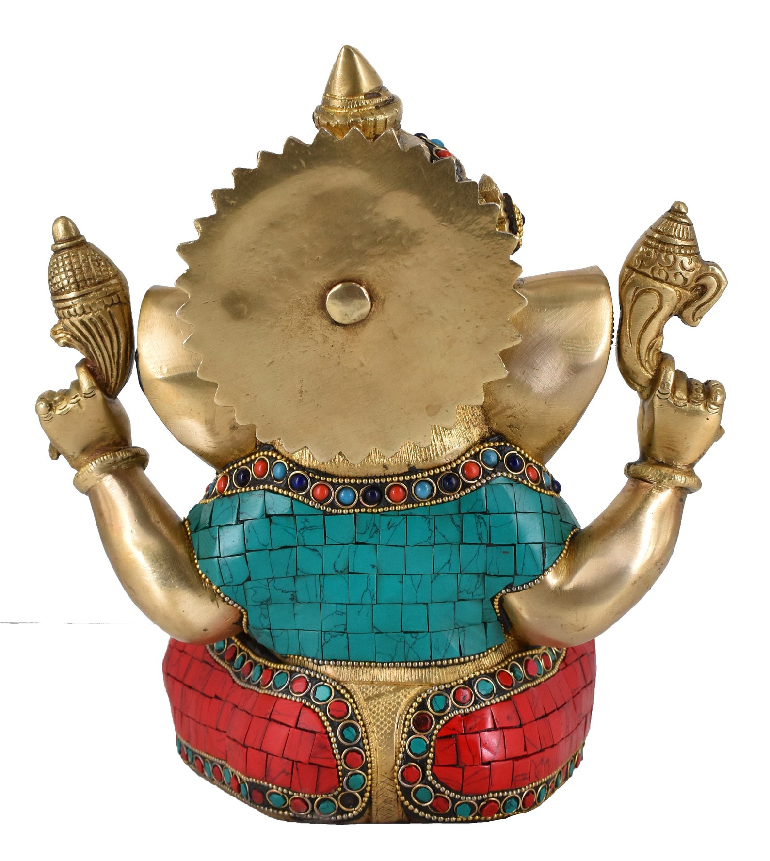 Whitewhale Brass Decor India Mangalkari Ganesha Statue Etsy