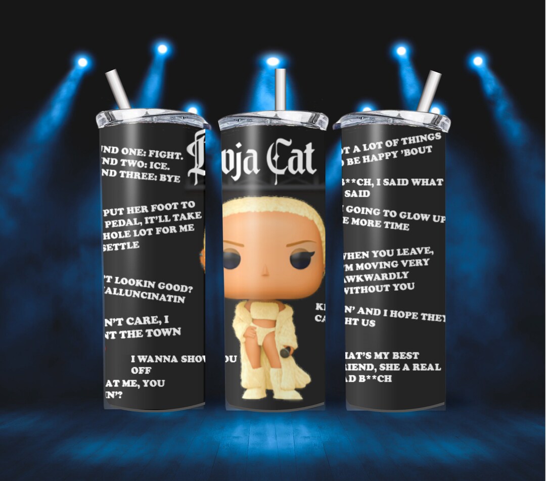 Doja Cat Tumbler Funko Pop Themed Etsy