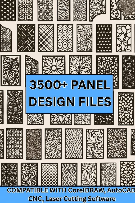3500+ Decorative Panel Bundle – Ready for CNC & Laser Cutting design