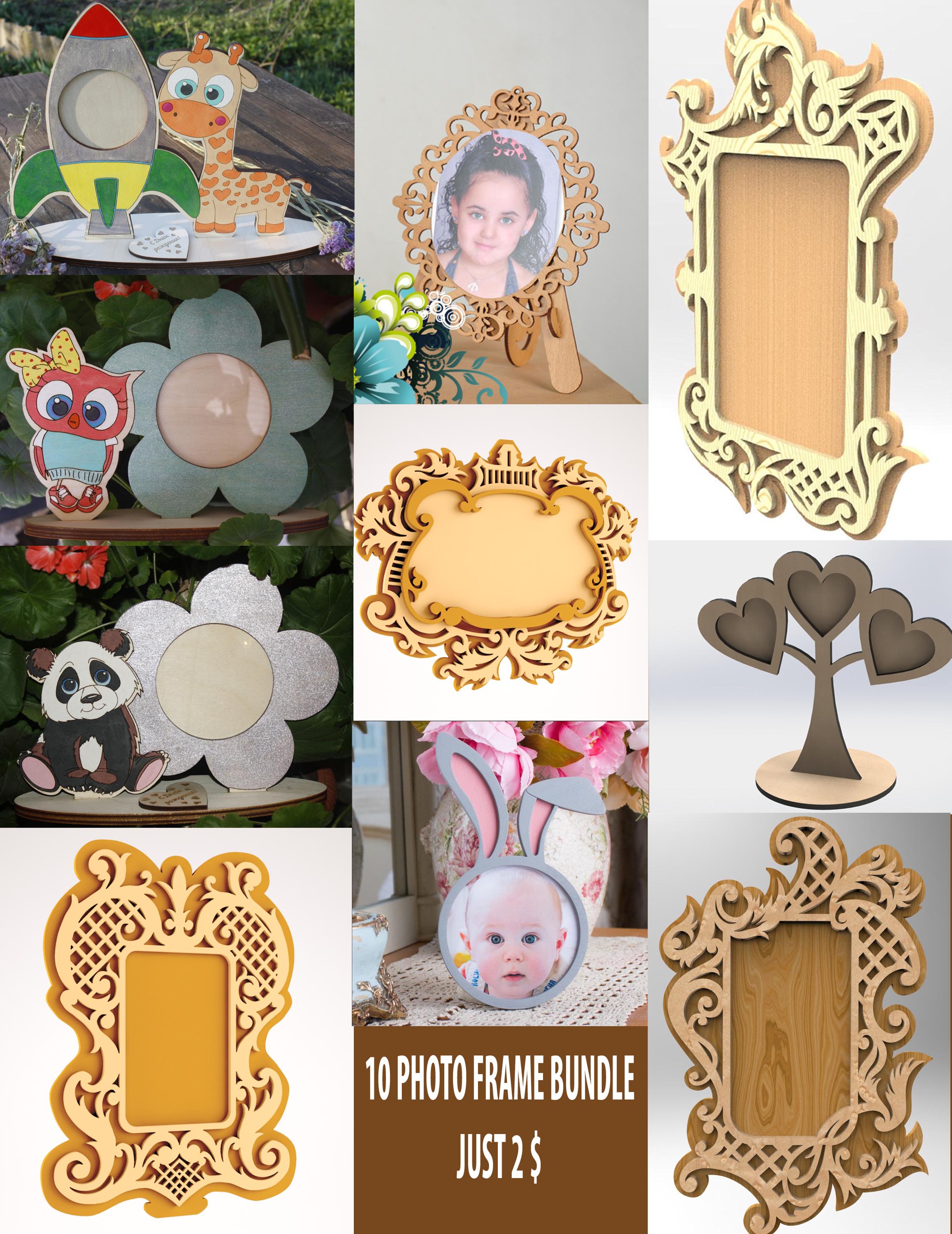 Yakucho Cornice Portafoto In Legno Per Bambini – Regalo Per Battesimo E Baby Shower – Formato 10x15 Cm