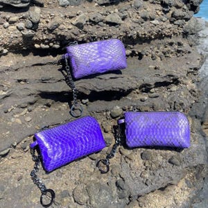 MagicBaliPython - Llavero para billetera - Monedero - Monedero - Monedero para mujer