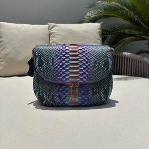 Sac pour femme en cuir python - Sac en python véritable - Sac à main exotique pour femme - Sac Milly - MagicBaliPython