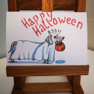 Happy Halloween Dackel Karte