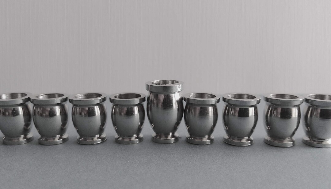 Set of 9 Nickel Hanukkah Candle Cups With a Taller Shamash Etsy