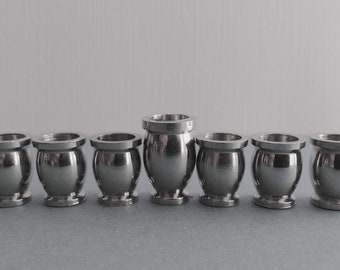 Set of 9 Nickel Hanukkah Candle Cups with a Taller Shamash