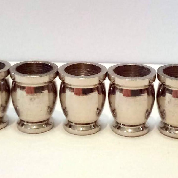 Menorah Candle Cups, Nickel, Set of 9, all one size
