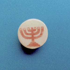 Ceramic Menorah Bead