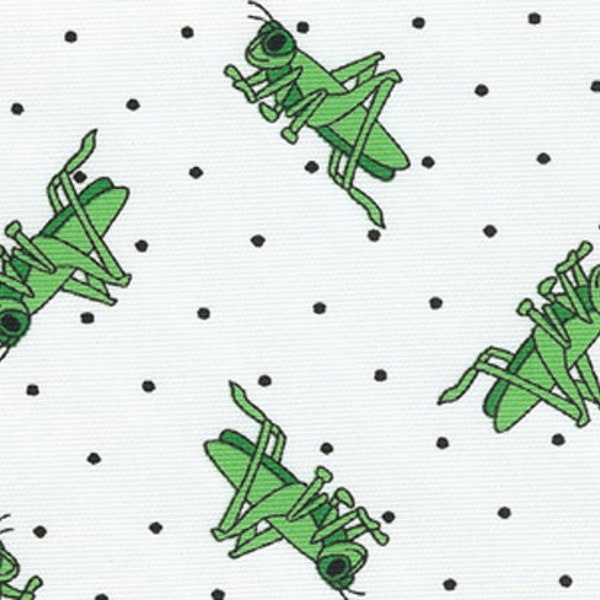 Wide Fabric: Grasshoppers, by the yard