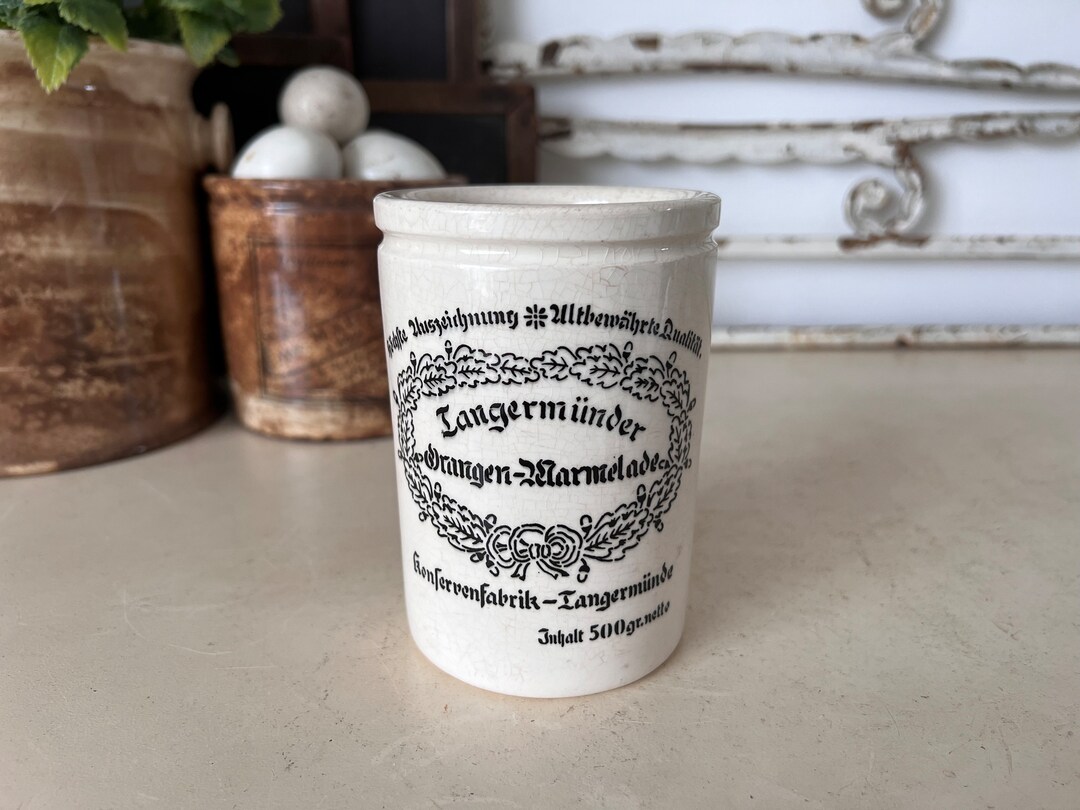 Antique 1lb German Marmalade Jar German Advertising Pot Etsy