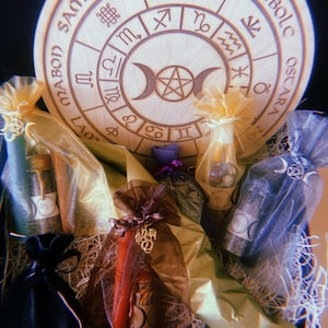 Elemental Witchcraft Kit: Anointing Oils, Incense, Crystals, Candles