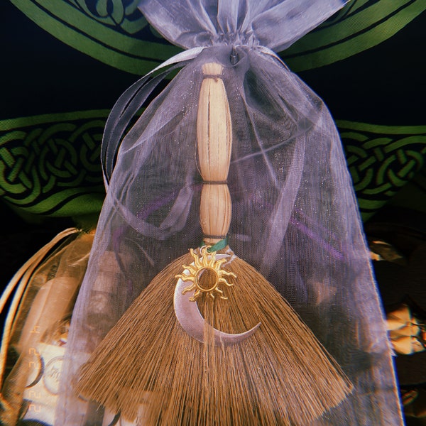 Altar Besom, Witch's Broom - Ritual Altar Tool for Purifying & Cleansing for your Altar or Great Gift for your Magickal Friends!