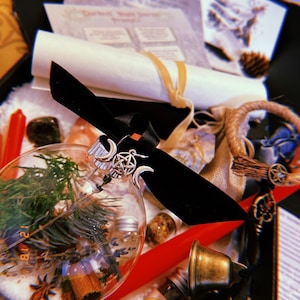 Yule Box! Wheel of the Year, Altar Tools, Yule decor, Everything for Your Solstce Celebration-spellwork!Perfect as a Witchy Yule Gift.