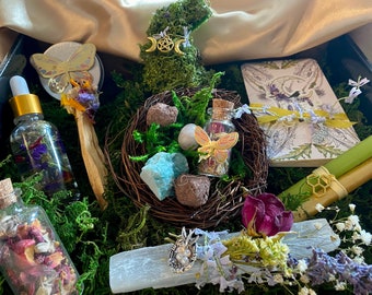 Ostara Sabbat box for your Vernal Equinox Ritual! Magickal items for Altar,Decor, Spell Work, Ritual, Tools & Divination. Great Gift Idea!