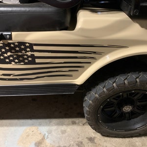 American Flag Golf Cart Decals - Club Car Clubcar EZGO Yamaha Golfcart