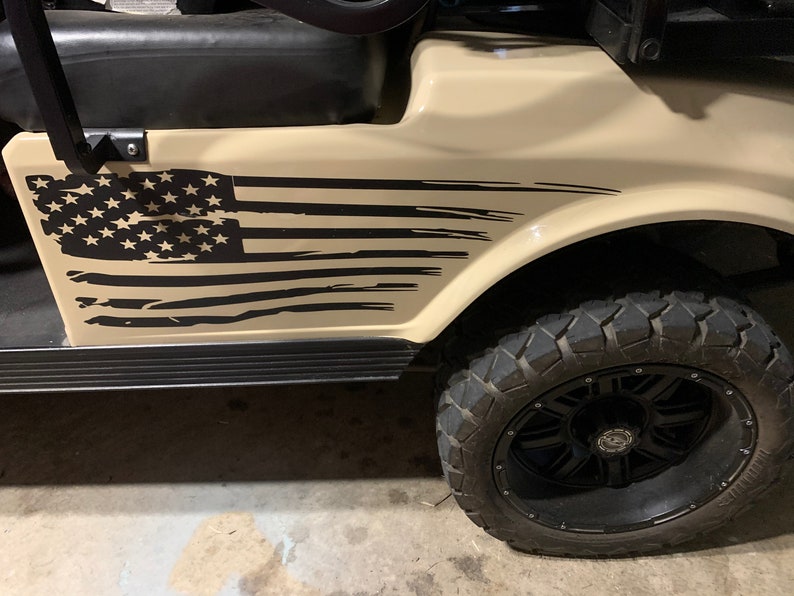 American Flag Golf Cart Decals Club Car Clubcar EZGO Yamaha Etsy