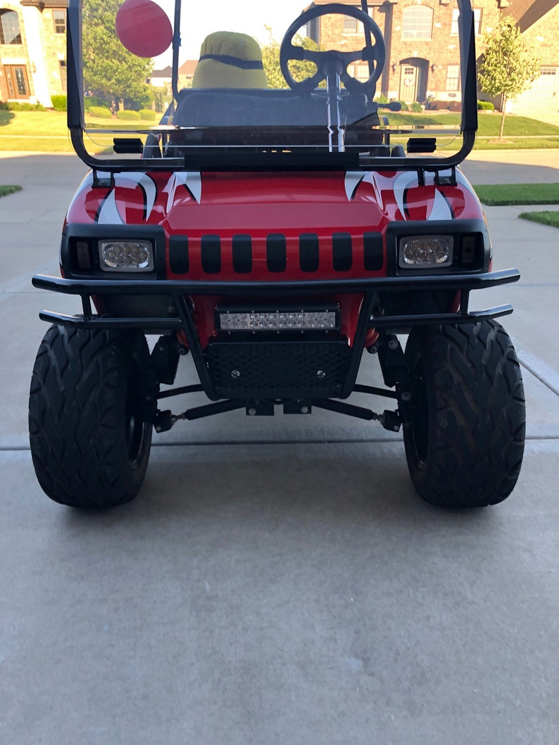 Club Car DS Golf Cart Vinyl Jeep Grill Ezgo Yamaha Golf
