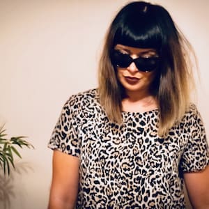 Leopard print tunic top UK 12
