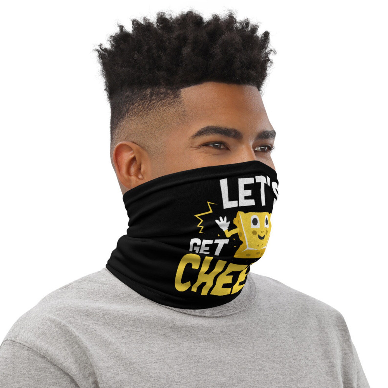 Let's Get This Cheese Neck Gaiter Face Mask Protector Etsy