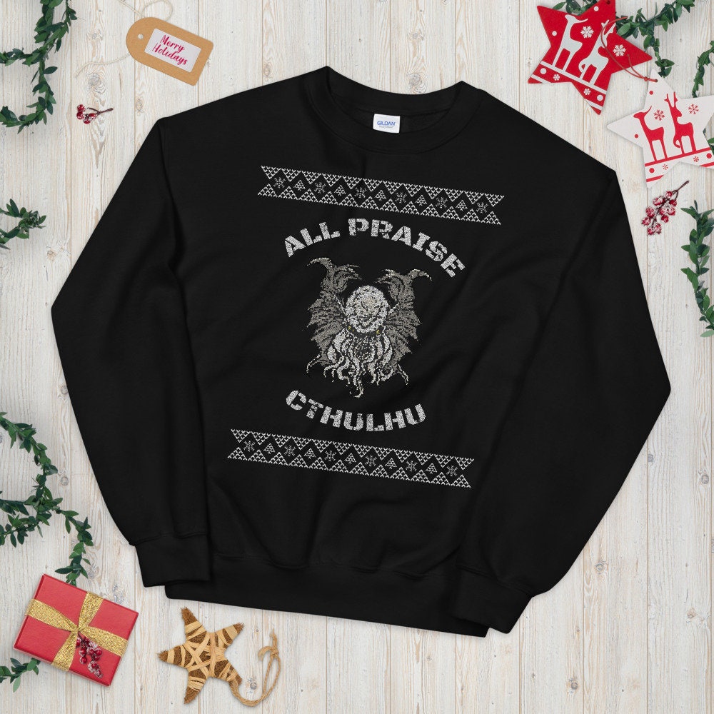 Cthulhu ugly christmas sweater outlet