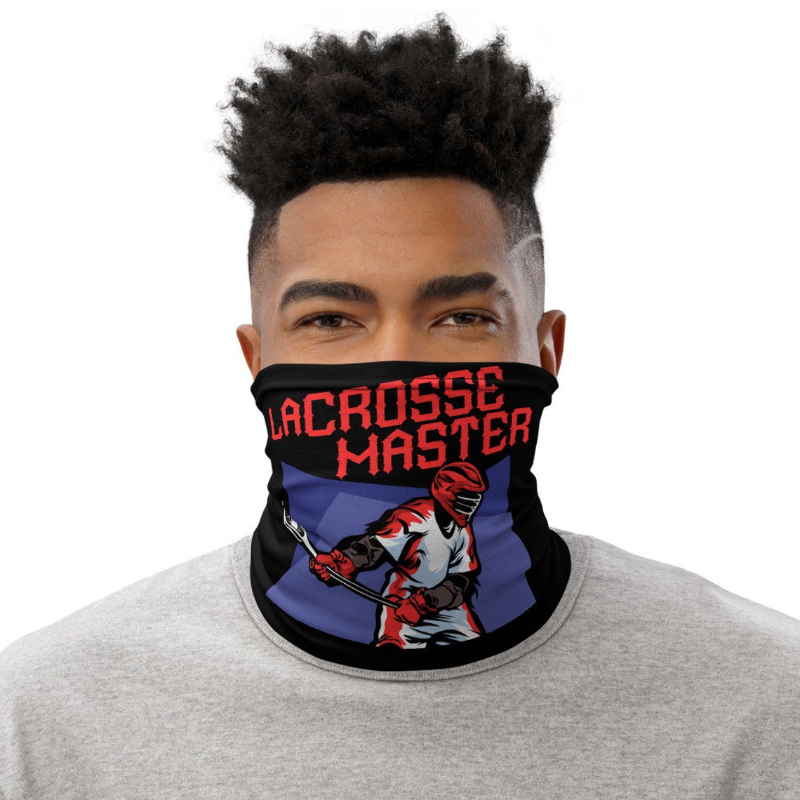 Lacrosse Master Neck Gaiter Face Mask Protector Reusable Etsy