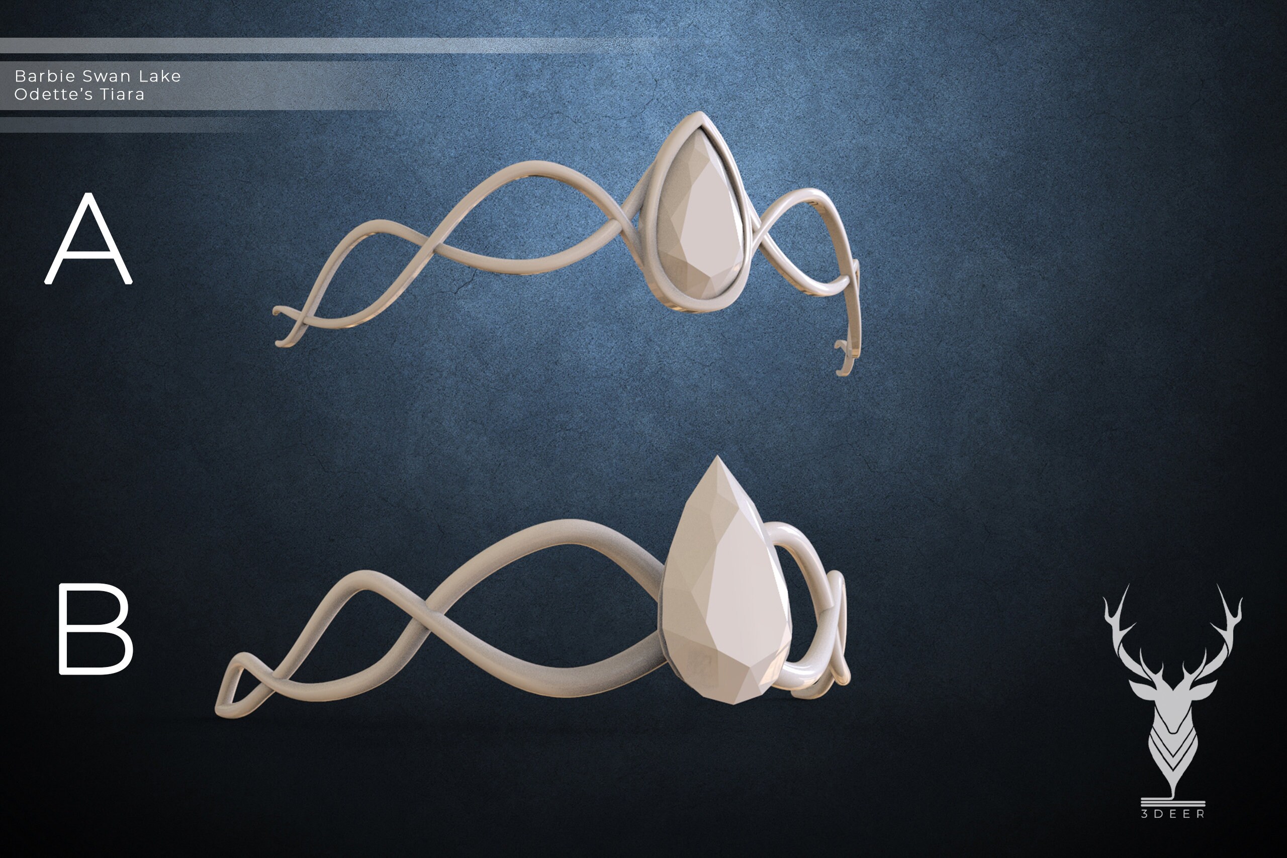 Barbie Swan Lake Tiara Digital Files 3D Printable Files for 3D | Etsy