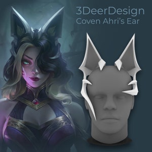 Coven Ahri Ear 3D Printable File/Stl file Digital Product