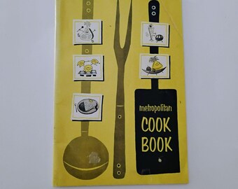 Metropolitan Kochbuch von Metropolitan Lebensversicherungsgesellschaft, Vintage Kochbuch, Rezepte der 1960er Jahre, Werbesammler, Retro-Küchendekoration