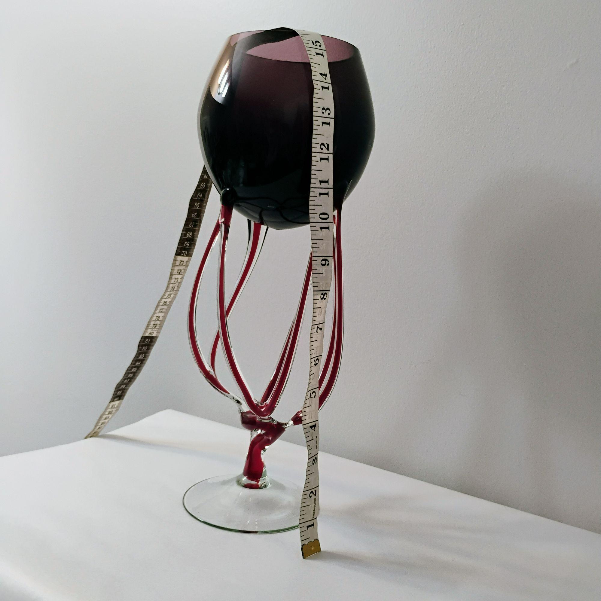 ジョゼフィナ・クロスノ 手吹きガラス タコ型花瓶 クラゲ型彫刻