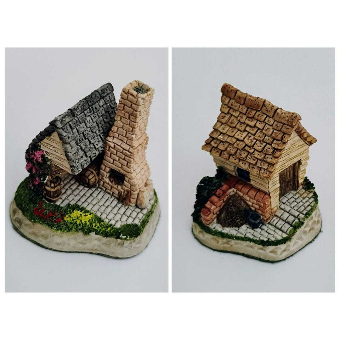 Vintage David Winter Cottage Figurine, 90s Collectible, Miniature