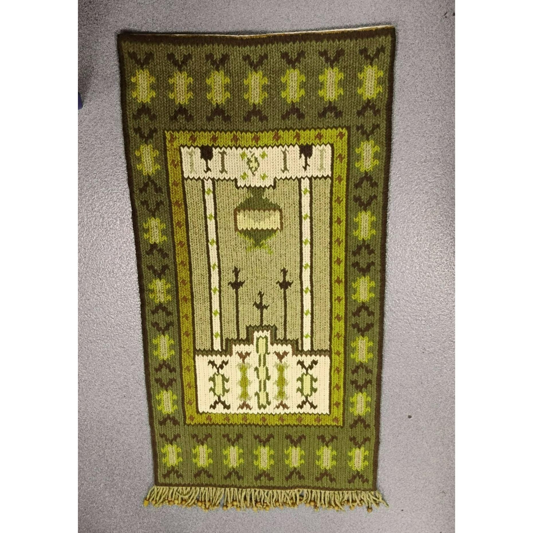 Vintage Finnish Woven Rug - Etsy