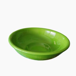 Fiesta Large Bistro Pedestal Bowl SHAMROCK Green 9&quot; Fiestaware USA HLC Vintage Ceramic Serving, Fiesta Green Dinnerware, Green Serving Dish