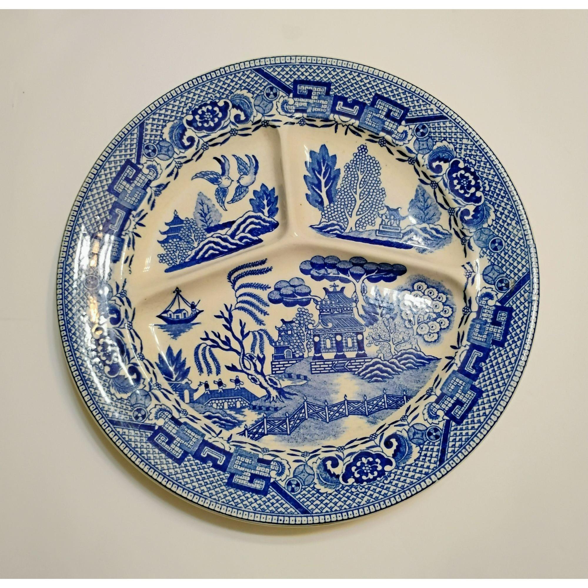 Blue Willow Platter Japan - Etsy