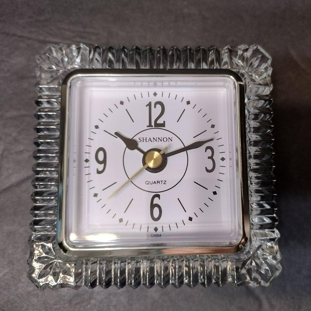 Shannon Crystal Mantle clock