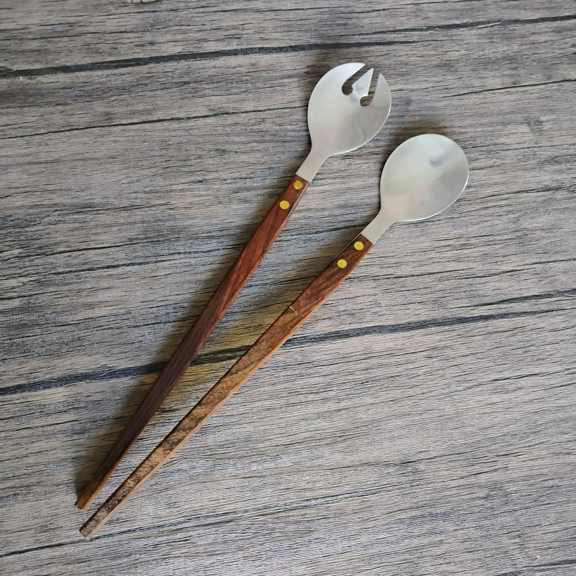 Vintage Stainless Steel Salad Servers - Etsy Canada