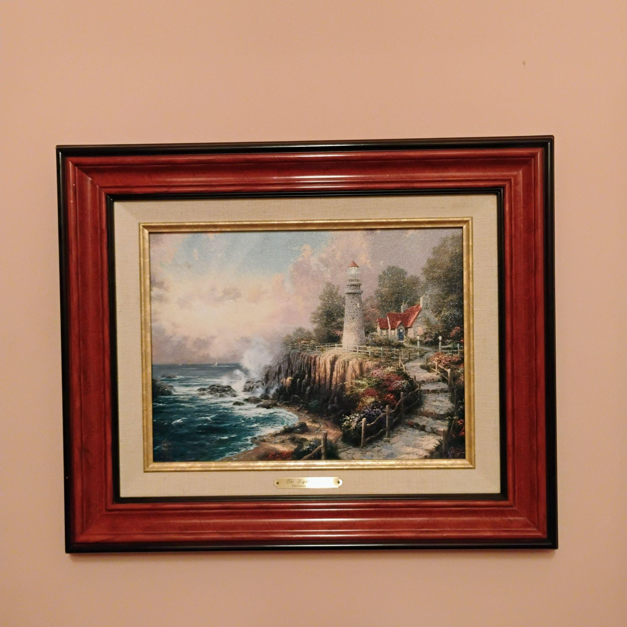 Thomas Kinkade the Light of Peace, Framed Print With COA, Edition
