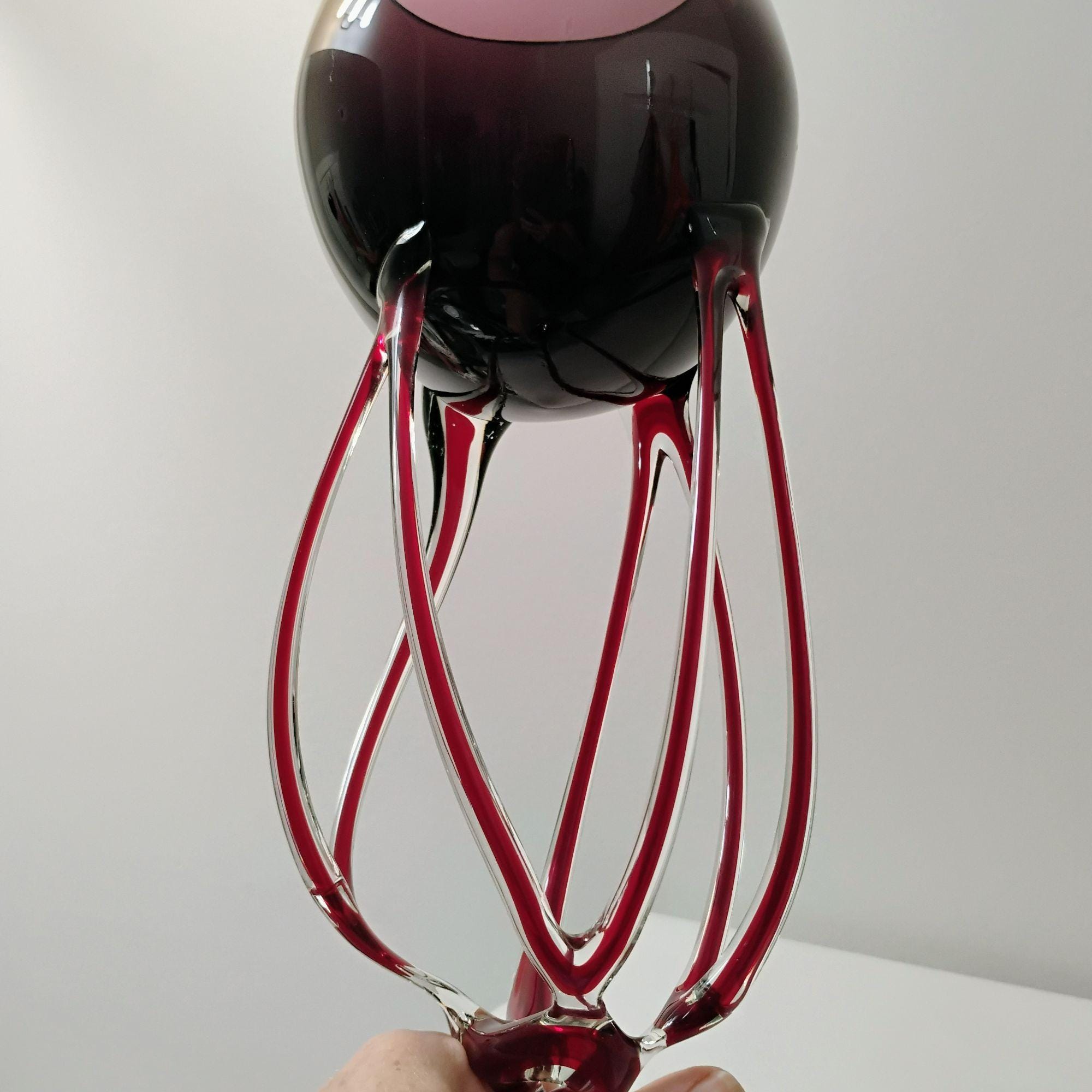 ジョゼフィナ・クロスノ 手吹きガラス タコ型花瓶 クラゲ型彫刻