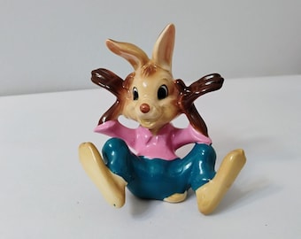 Vintage Disney Porcelain Figure, Song of the South, Brer Rabbit, Splash Mountain, Rabbit Figurine, Disneyana, Disney Collectible, Japan
