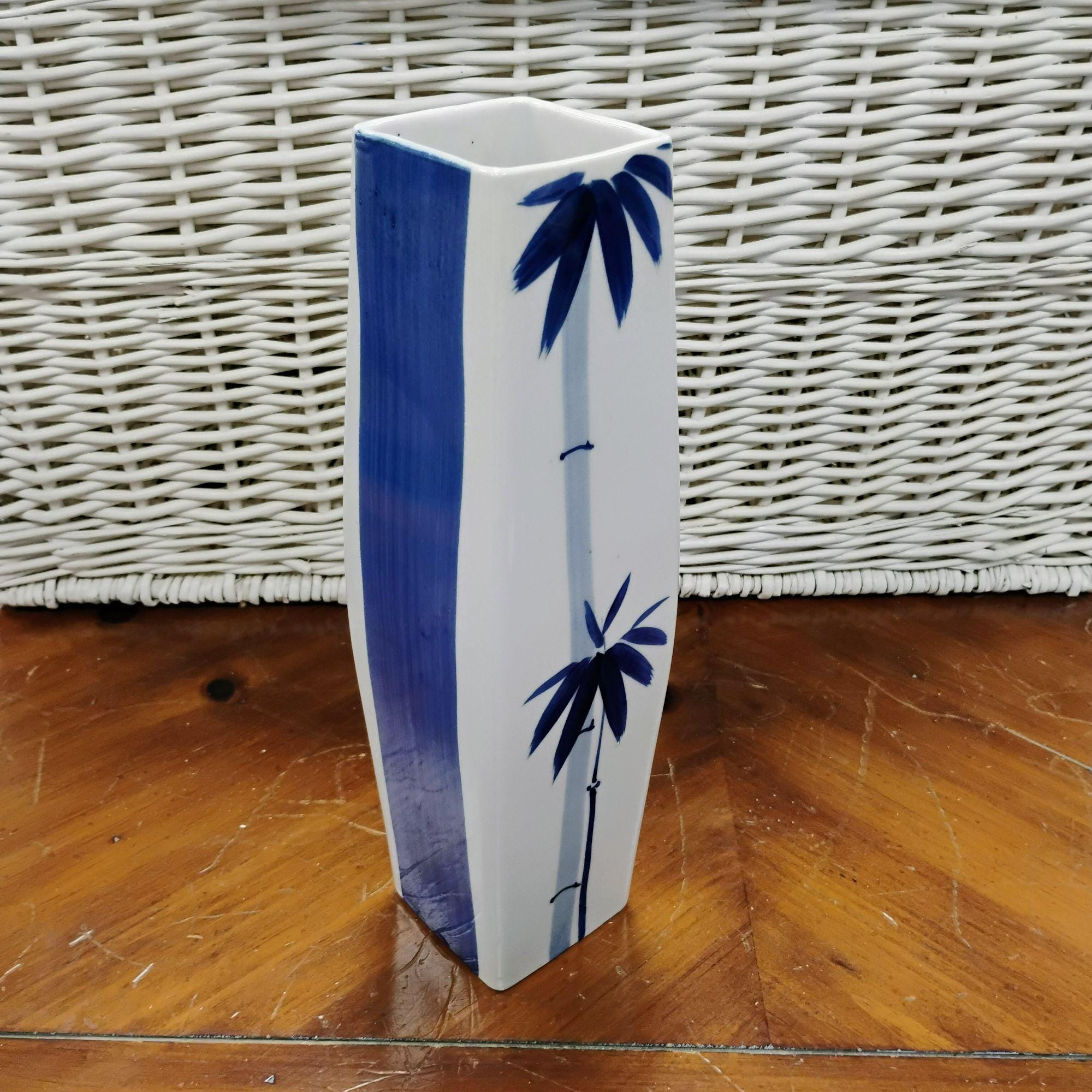 Mid Century Japanese Square Vase - Etsy