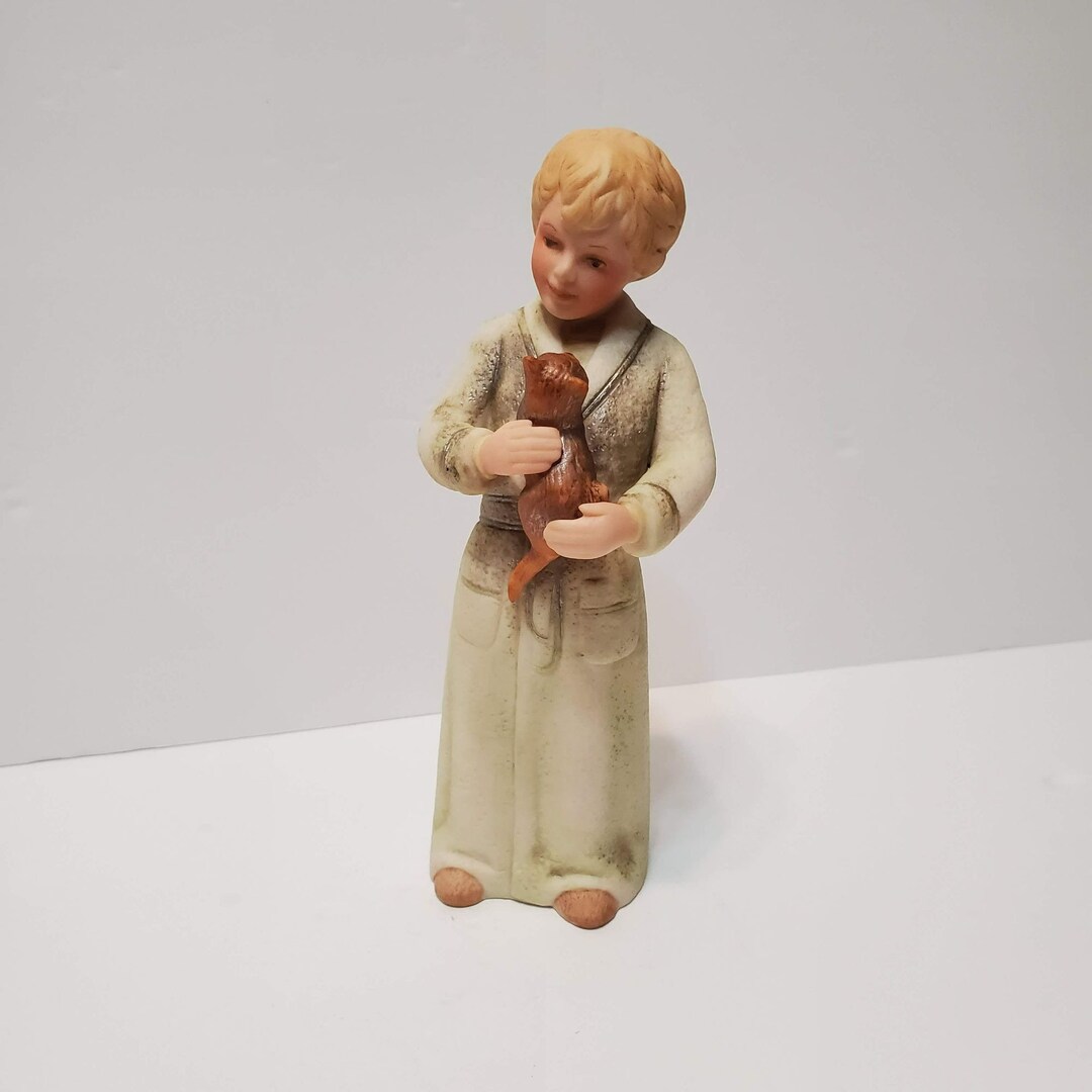 Vintage Goebel Figurine, 1984, Riseandshine, Irene Spencer, Boy