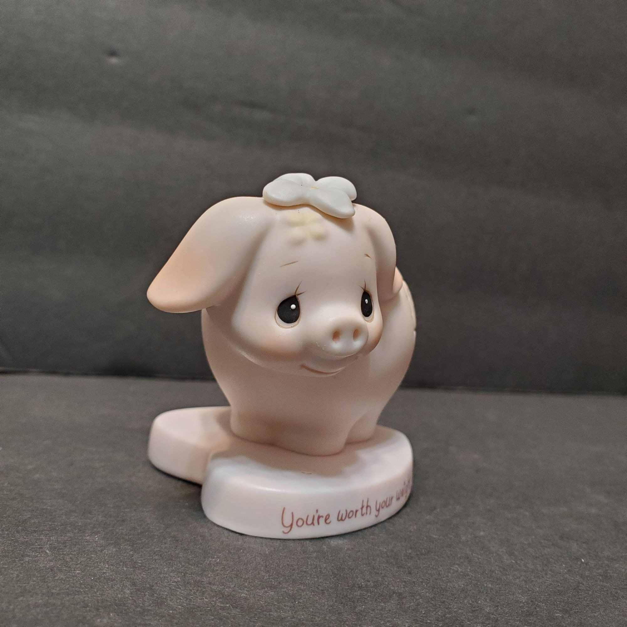 Precious Moments, Pig Figurine, You're Worth Your Weight in Gold, 1982, E-9282 - Etsy Precious Moments, Pig Figurine, You're Worth Your Weight in Gold, 1982, E-9282 - Etsy