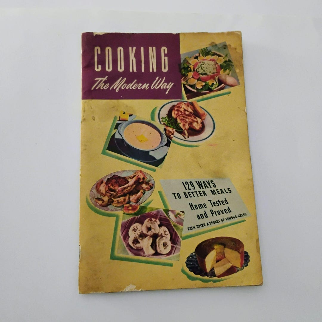 Cooking the Modern Way Booklet, Retro Cookbook, 1940s Recipes ...