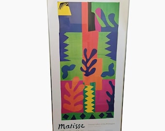 Henri Matisse The Cut-Outs Poster Ungerahmt, Museumsausstellung 1977 National Gallery Of Art 44x22, Modernist Art Lithograph