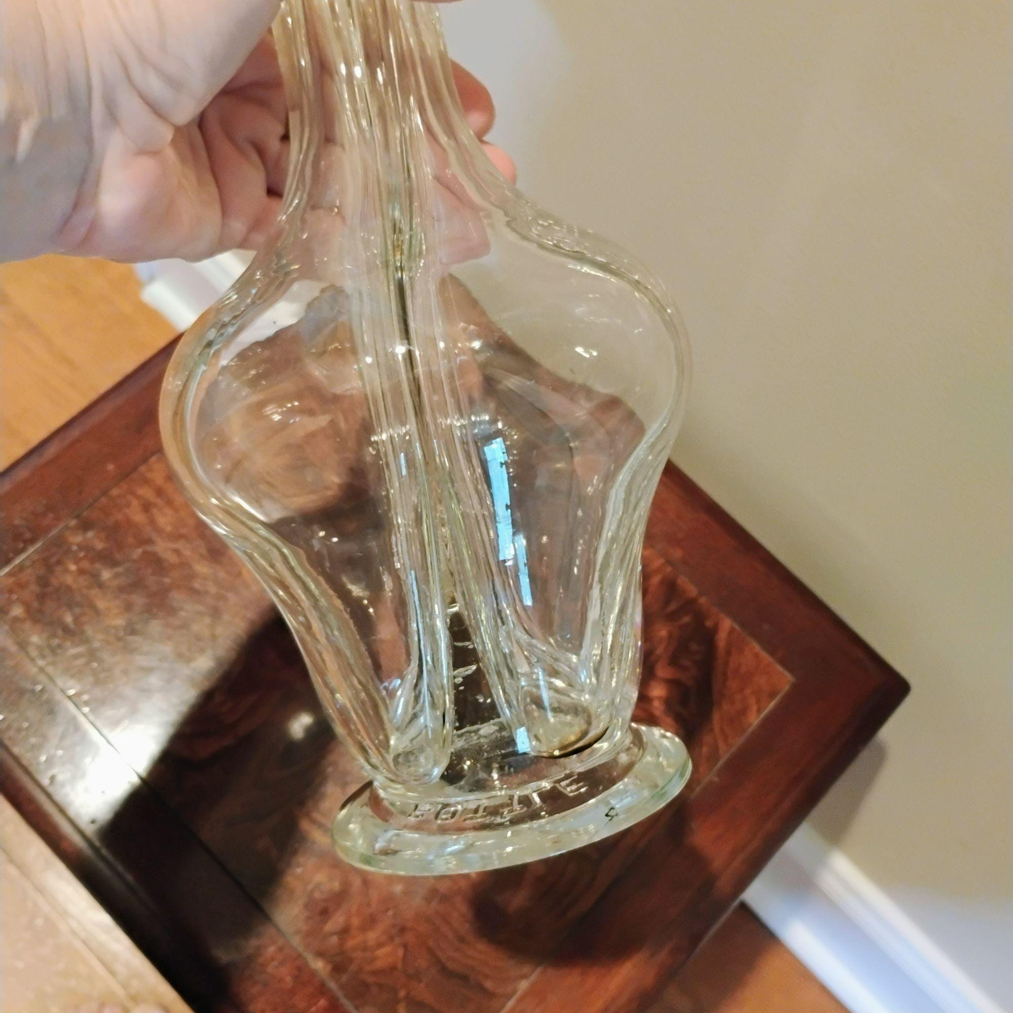 MCM Vintage Glass Decanter With Multi-spout Top, Four Chamber