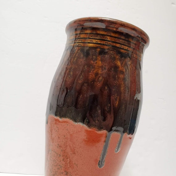 WhyNot陶器の瓶、陶器の花瓶、ノースカロライナ陶器、シーグローブ