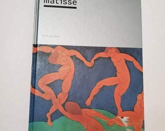 Vintage Matisse Book, Coffee Table Book, Henri Matisse, Art Book, Illustrated, Retro, 1970s, Text by John Jacobus, 48 Plates