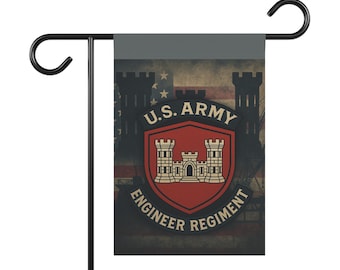 US Army Engineer Regiment Garden Flag