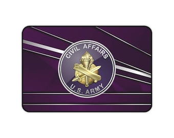 U.S. Army Civil Affairs Desk Mat - Stylish Office Decor for Veterans, Perfect Gift for Military Enthusiasts, Unique Desk Accessories, Home