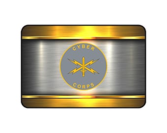 Cyber Corps Desk Mat, Gaming Mouse Pad, Office Decor, Cybersecurity Gift, Tech Enthusiast Accessory